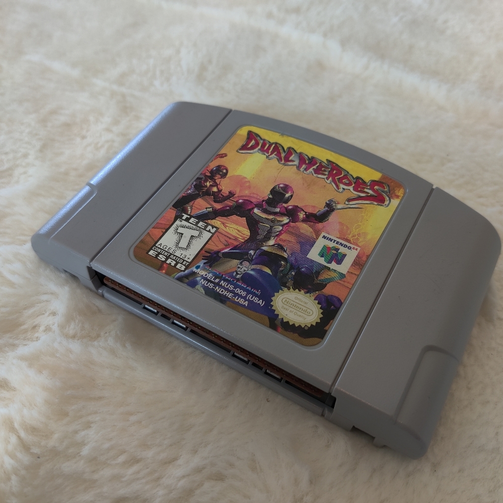 Clean Nintendo 64 Dual Heros Game